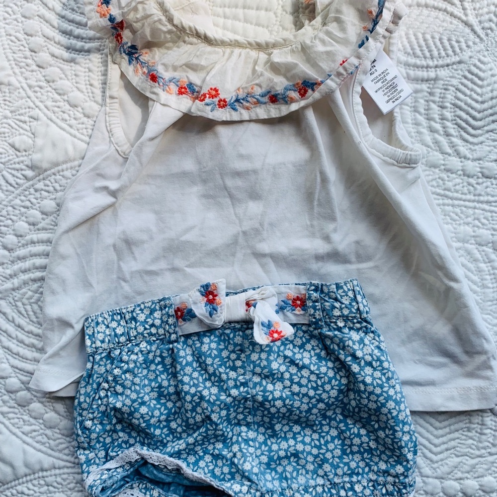 6-9 M Shirt and shorts set.